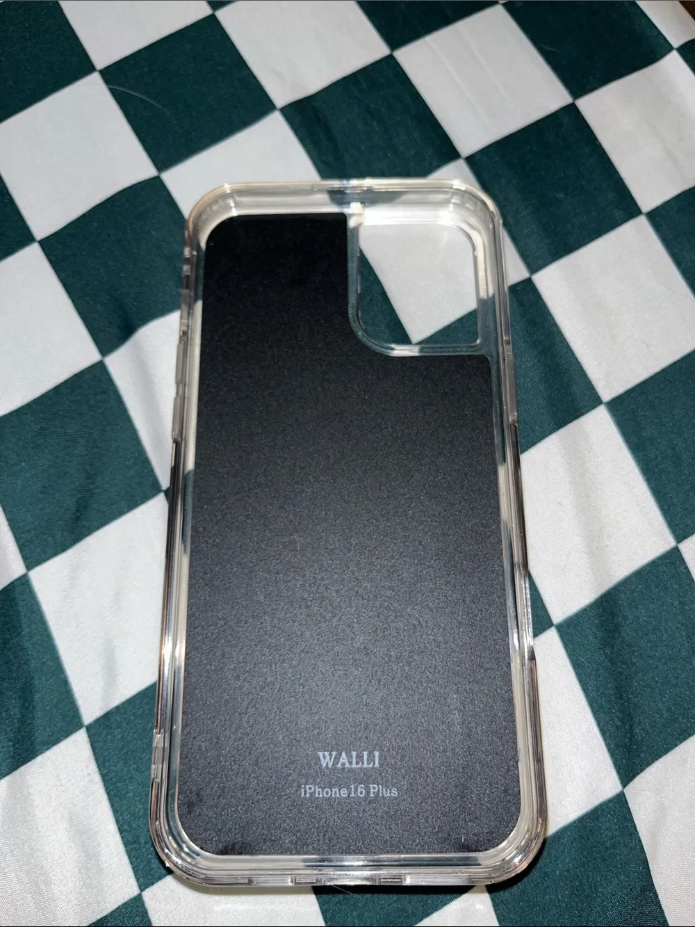 iPhone 16 PLUS - Leopard Print Walli Phone Case with Brown Card Strap by